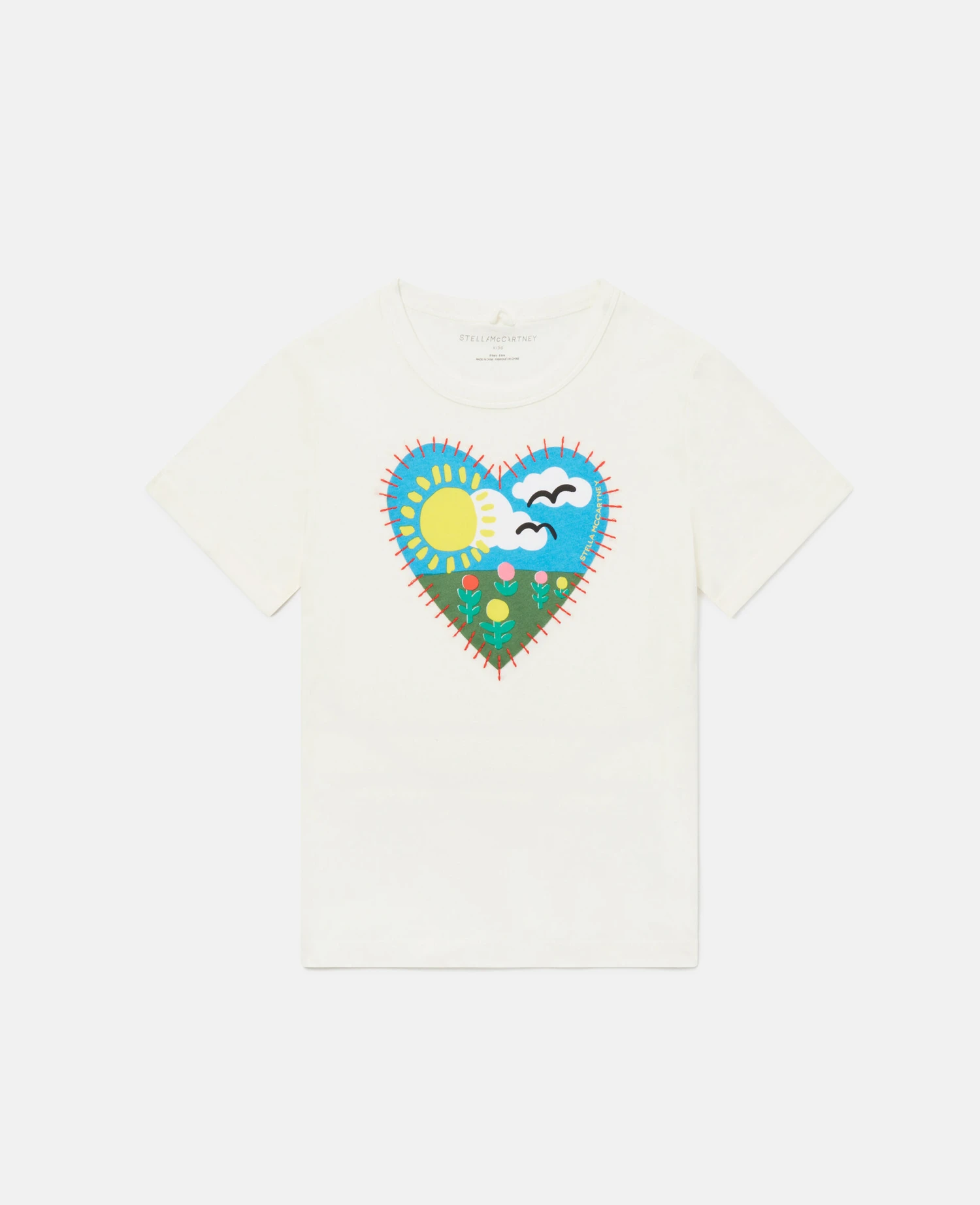 STELLA MCCARTNEY Heart Embroidery T-Shirt 3 STELLA MCCARTNEY Heart Embroidery T-Shirt