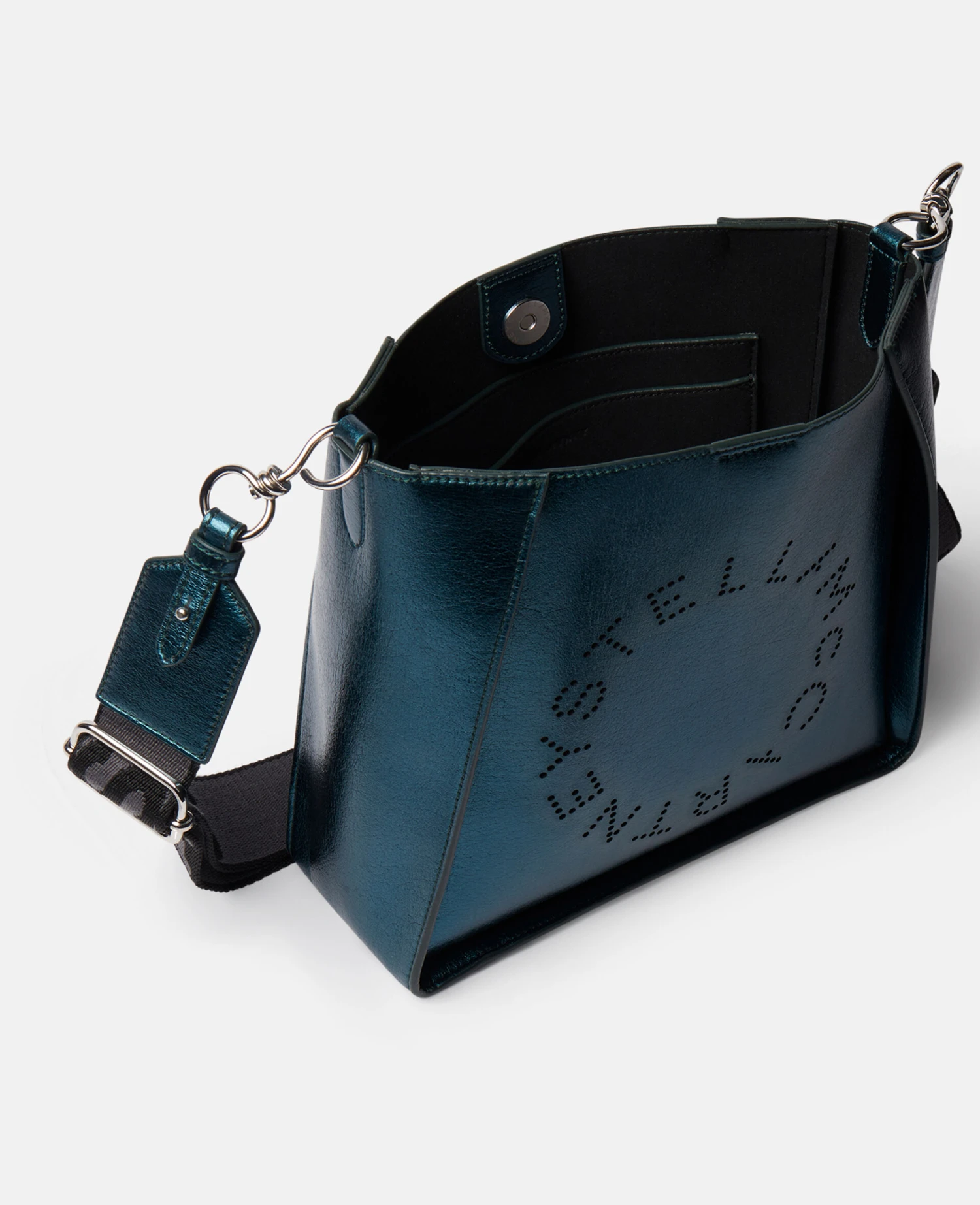 STELLA MCCARTNEY Stella Logo Metallic Shoulder Bag 7 STELLA MCCARTNEY Stella Logo Metallic Shoulder Bag - Image 5