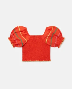 STELLA MCCARTNEY Squiggle Line Embroidery Crop Top -Stella Mccartney Store 059a75af009ca04b1affdaa9188d40fcf4e339ba K01416PK00026309 P