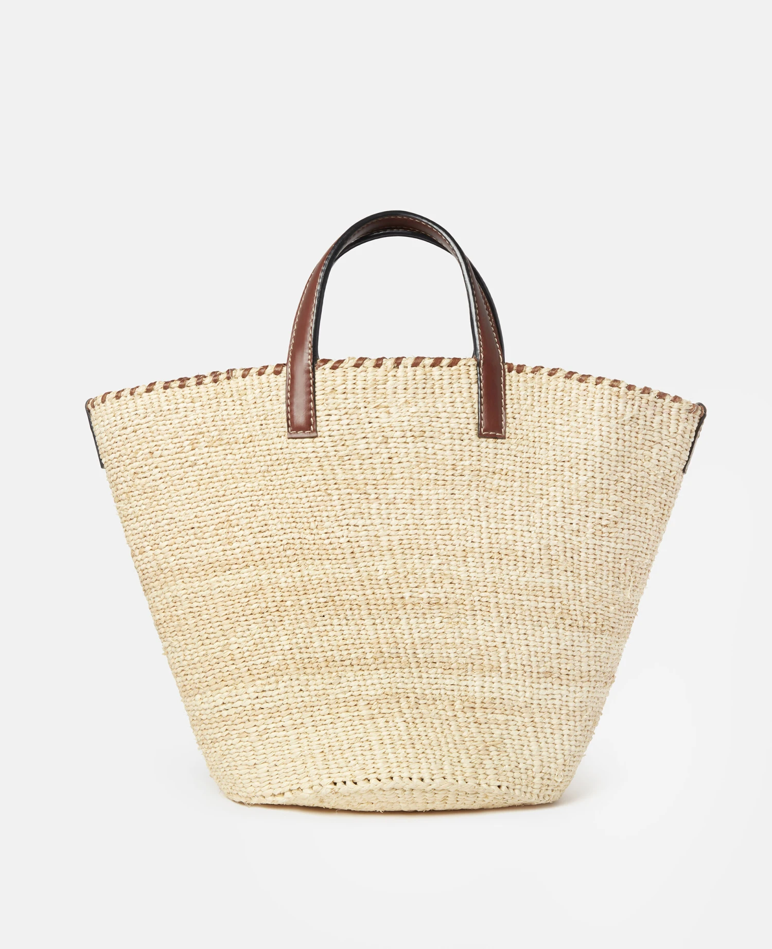 STELLA MCCARTNEY Logo Raffia Medium Basket Bag 6 STELLA MCCARTNEY Logo Raffia Medium Basket Bag - Image 4