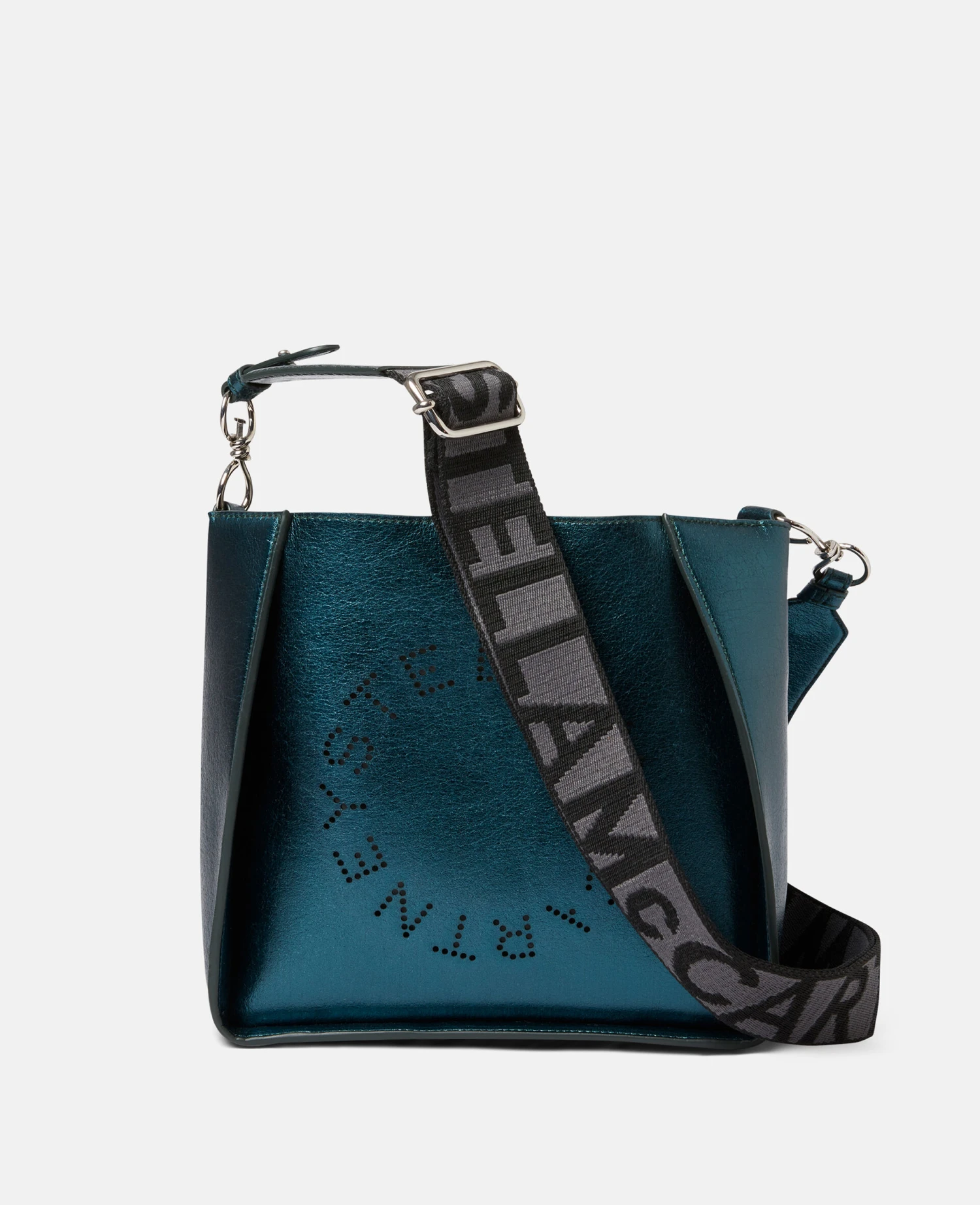STELLA MCCARTNEY Stella Logo Metallic Shoulder Bag 3 STELLA MCCARTNEY Stella Logo Metallic Shoulder Bag