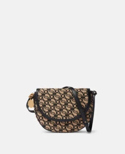 STELLA MCCARTNEY Frayme S-Wave Medium Flap Shoulder Bag