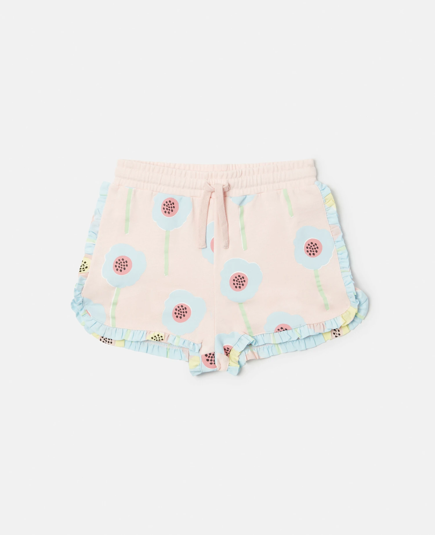 STELLA MCCARTNEY Flower Print Frill Trim Sweat Shorts 5 STELLA MCCARTNEY Flower Print Frill Trim Sweat Shorts - Image 3