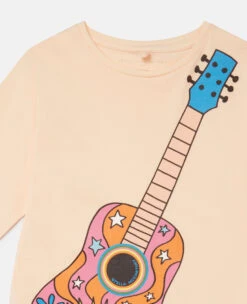 STELLA MCCARTNEY Guitar Print Fringed T-Shirt -Stella Mccartney Store 0a8159de37e29431ee8cbd28dbc4a8ef6af91665 K01396PK01475702 G