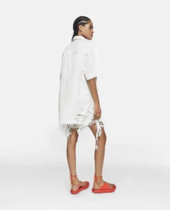 STELLA MCCARTNEY Distressed Denim Shirt -Stella Mccartney Store 0bad238ee593854c3c7a6fd177dbaa6e6640bad2 6D01523SPH249001 G