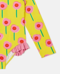 STELLA MCCARTNEY Graphic Flower Print Frill Long-Sleeve Swimsuit -Stella Mccartney Store 0d55e4df4598085bbe4e7a7dfdadfd4c029375d8 K02210PK03938475 Y