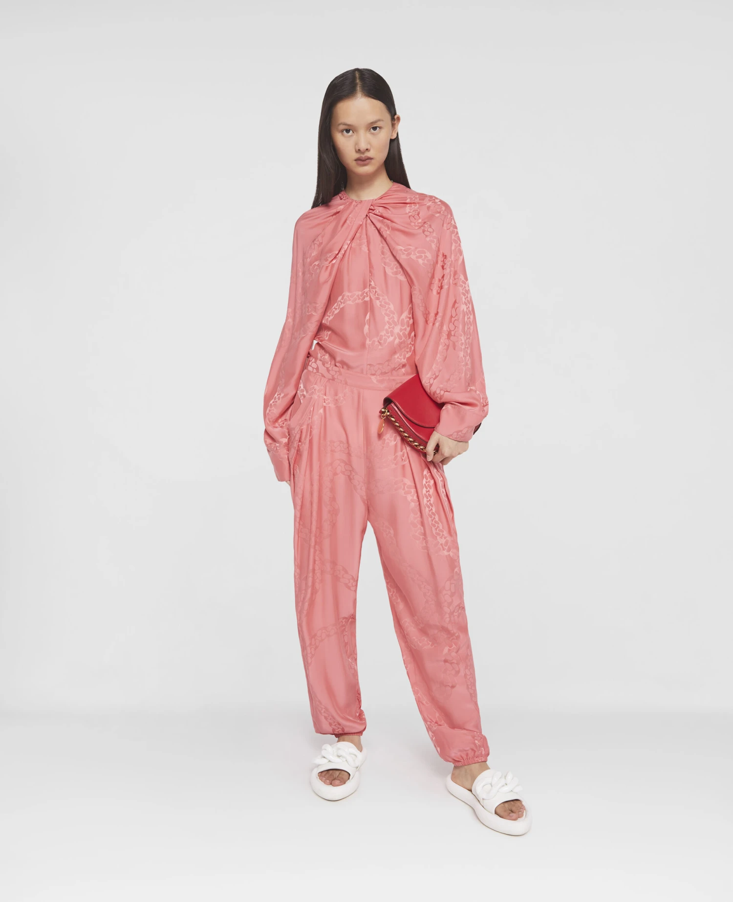 STELLA MCCARTNEY Falabella Chain Silk Jacquard Top 4 STELLA MCCARTNEY Falabella Chain Silk Jacquard Top - Image 2