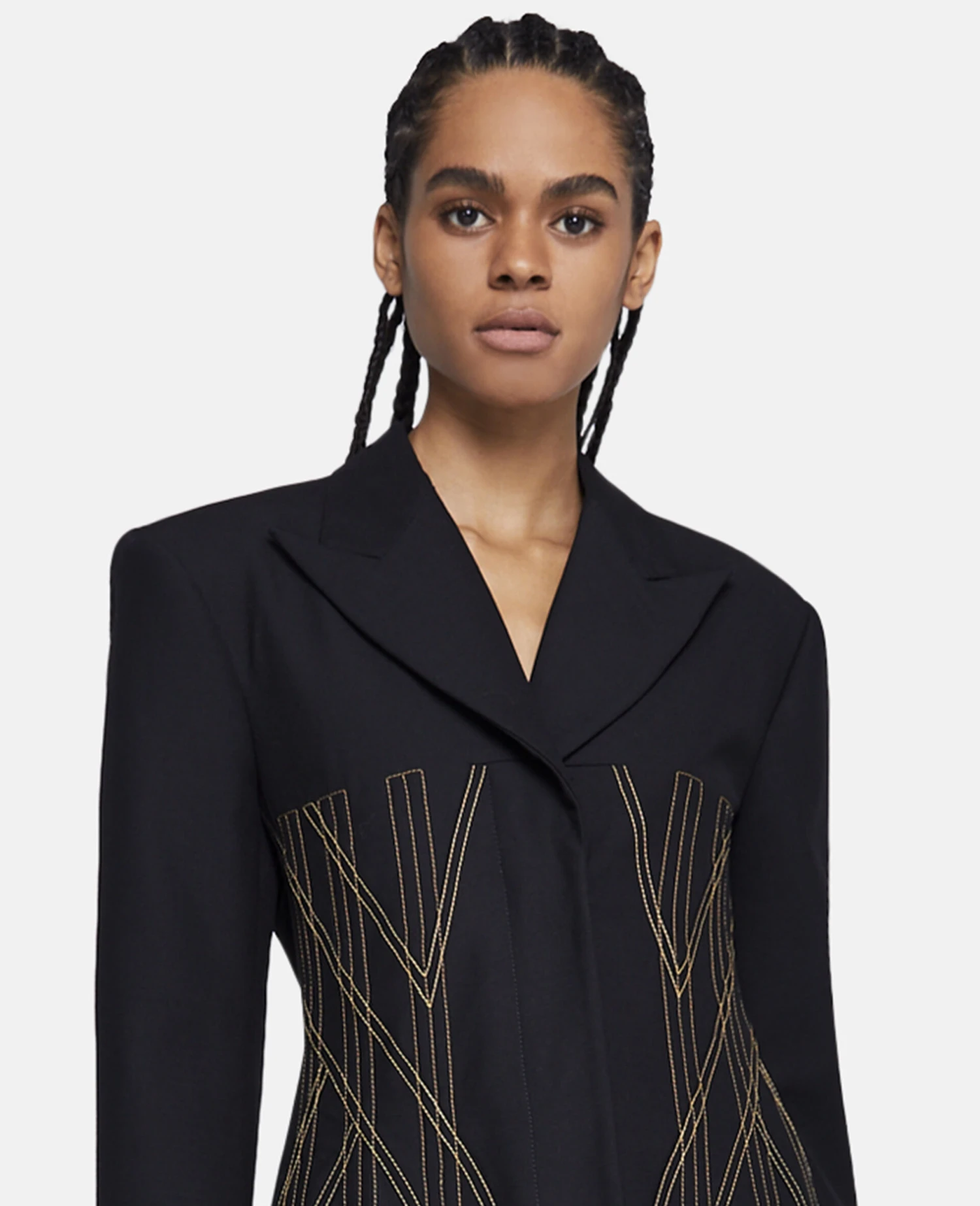 STELLA MCCARTNEY Contrast Stitch Corset Blazer 6 STELLA MCCARTNEY Contrast Stitch Corset Blazer - Image 4