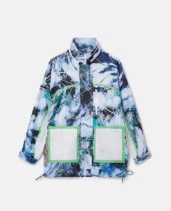 STELLA MCCARTNEY TrueNature Hover Float Print Packable Jacket
