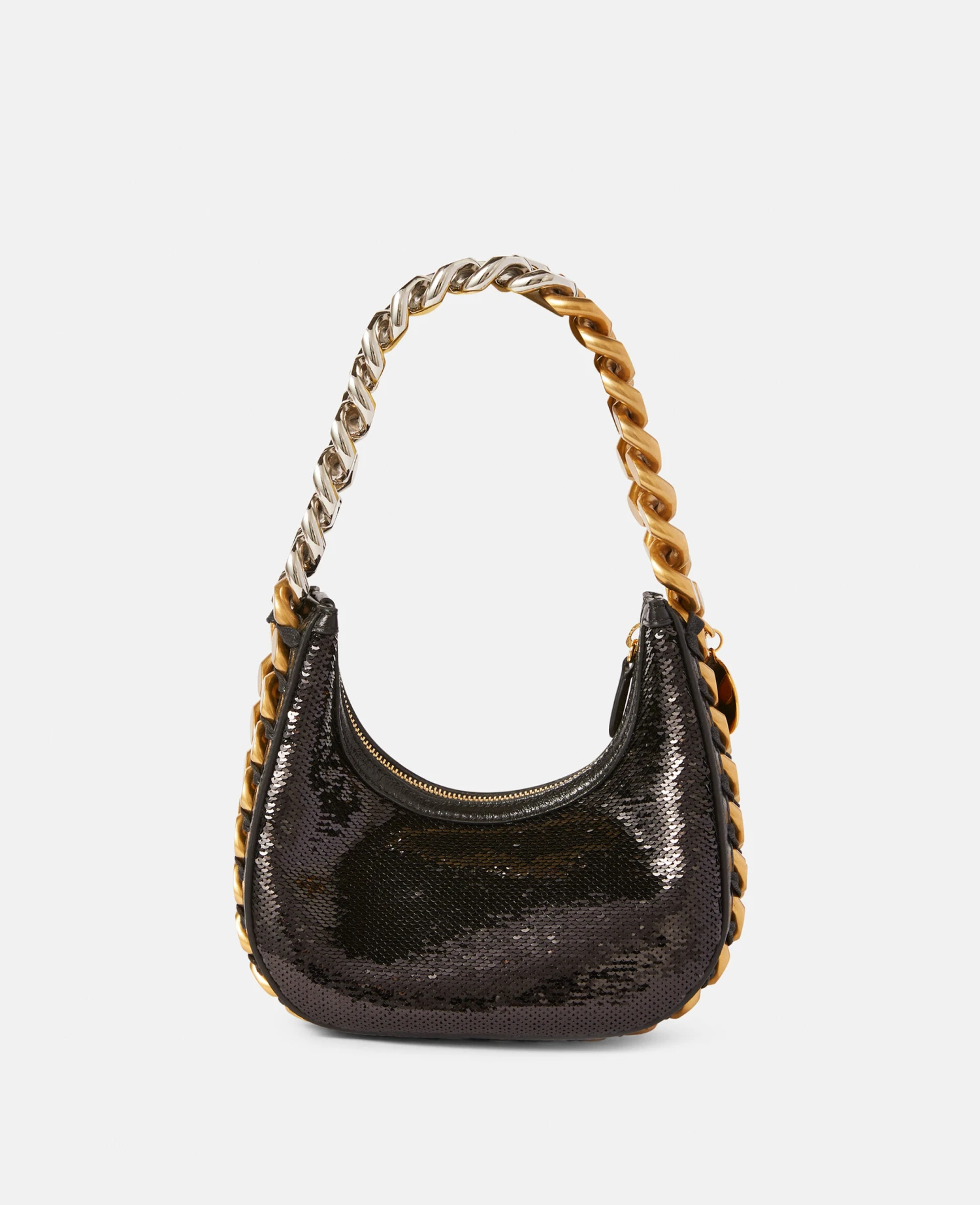 STELLA MCCARTNEY Frayme Mini Zipped Sequinned Shoulder Bag 7 STELLA MCCARTNEY Frayme Mini Zipped Sequinned Shoulder Bag - Image 5