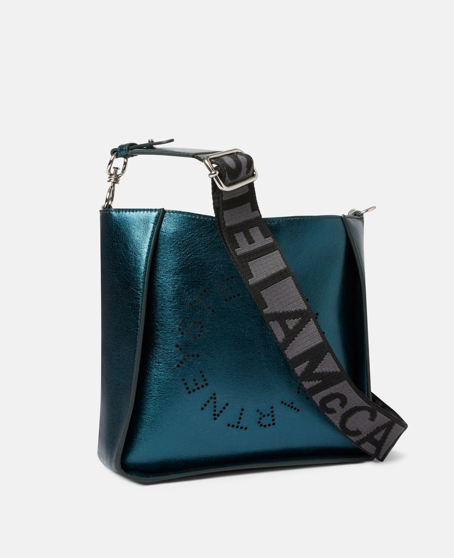 STELLA MCCARTNEY Stella Logo Metallic Shoulder Bag 5 STELLA MCCARTNEY Stella Logo Metallic Shoulder Bag - Image 3
