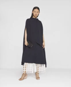 STELLA MCCARTNEY Wool Longline Cape Coat 7 STELLA MCCARTNEY Wool Longline Cape Coat -Stella Mccartney Store 143f2b6b187977afe4a85fa88f937a3f48fa2fef 6800373BU7064101 H