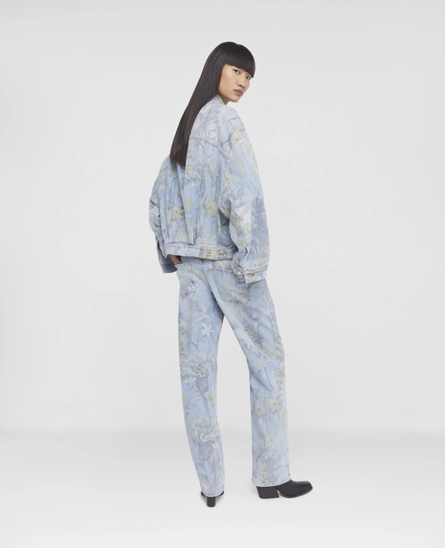 STELLA MCCARTNEY Rewild Flora Print Straight Leg Jeans 5 STELLA MCCARTNEY Rewild Flora Print Straight Leg Jeans - Image 3