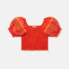 STELLA MCCARTNEY Squiggle Line Embroidery Crop Top -Stella Mccartney Store 1454da1349a4f2b97643609a736632a64469d262 K01416PK00026309 C