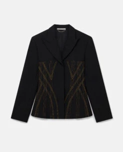 STELLA MCCARTNEY Contrast Stitch Corset Blazer