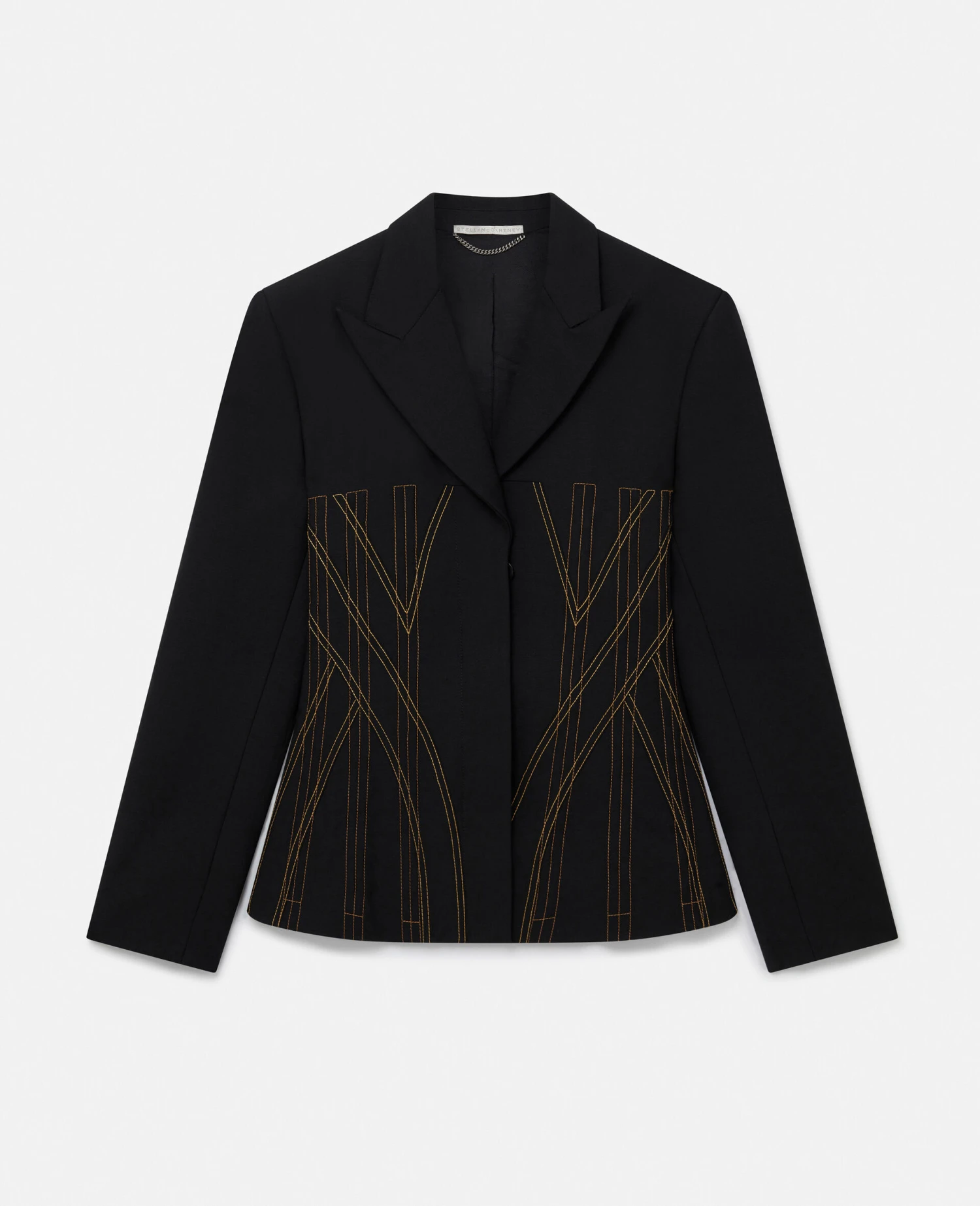 STELLA MCCARTNEY Contrast Stitch Corset Blazer 3 STELLA MCCARTNEY Contrast Stitch Corset Blazer