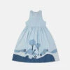 STELLA MCCARTNEY Landscape Patchwork Chambray Dress -Stella Mccartney Store 185ff4235c479d0824c7467b0cf40148cda24f44 K01886PK03254210 C