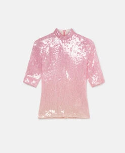 STELLA MCCARTNEY Sequin Dégradé Turtleneck Top