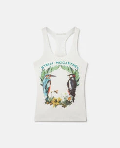 STELLA MCCARTNEY Bird Crest Print Tank Top