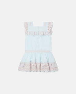 STELLA MCCARTNEY Broderie Anglaise Trim Dress -Stella Mccartney Store 21aa3d0f04e7b094321a530f22a4ae64c8a883f0 K02159PK00024210 P