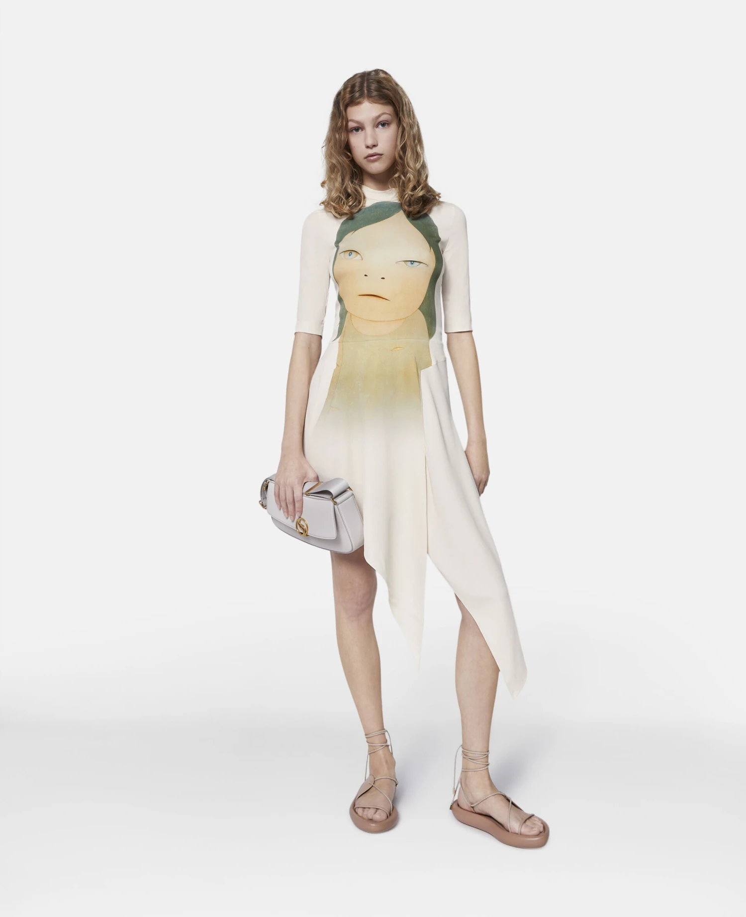 STELLA MCCARTNEY In The White Room Print Asymmetric Dress 4 STELLA MCCARTNEY In The White Room Print Asymmetric Dress - Image 2