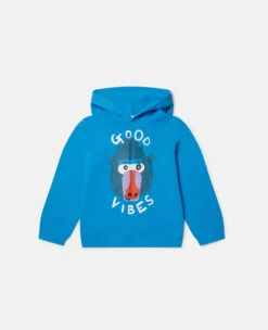 STELLA MCCARTNEY Good Vibes Monkey Print Hoodie