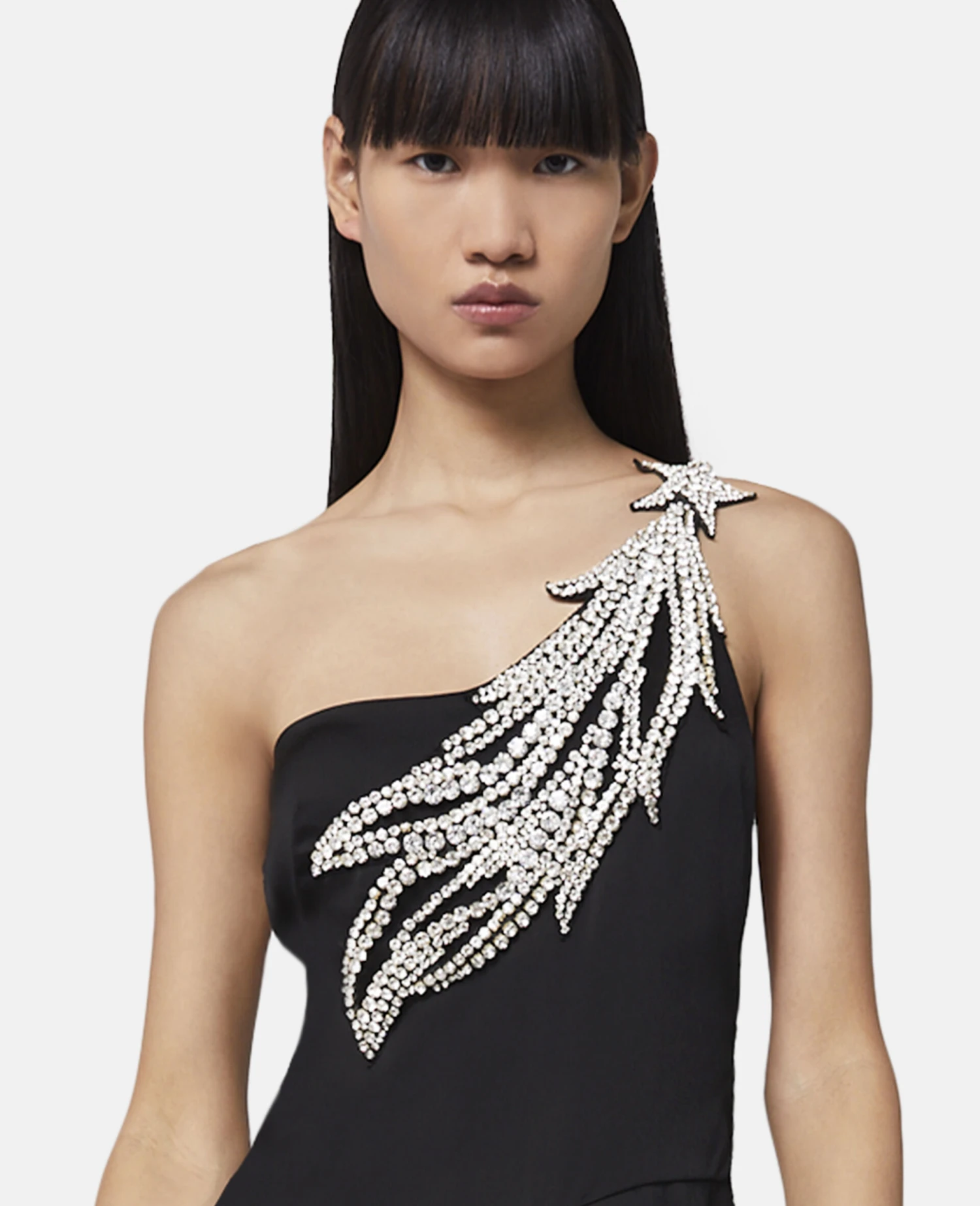 STELLA MCCARTNEY Crystal Strass Star Asymmetric Midi Dress 6 STELLA MCCARTNEY Crystal Strass Star Asymmetric Midi Dress - Image 4
