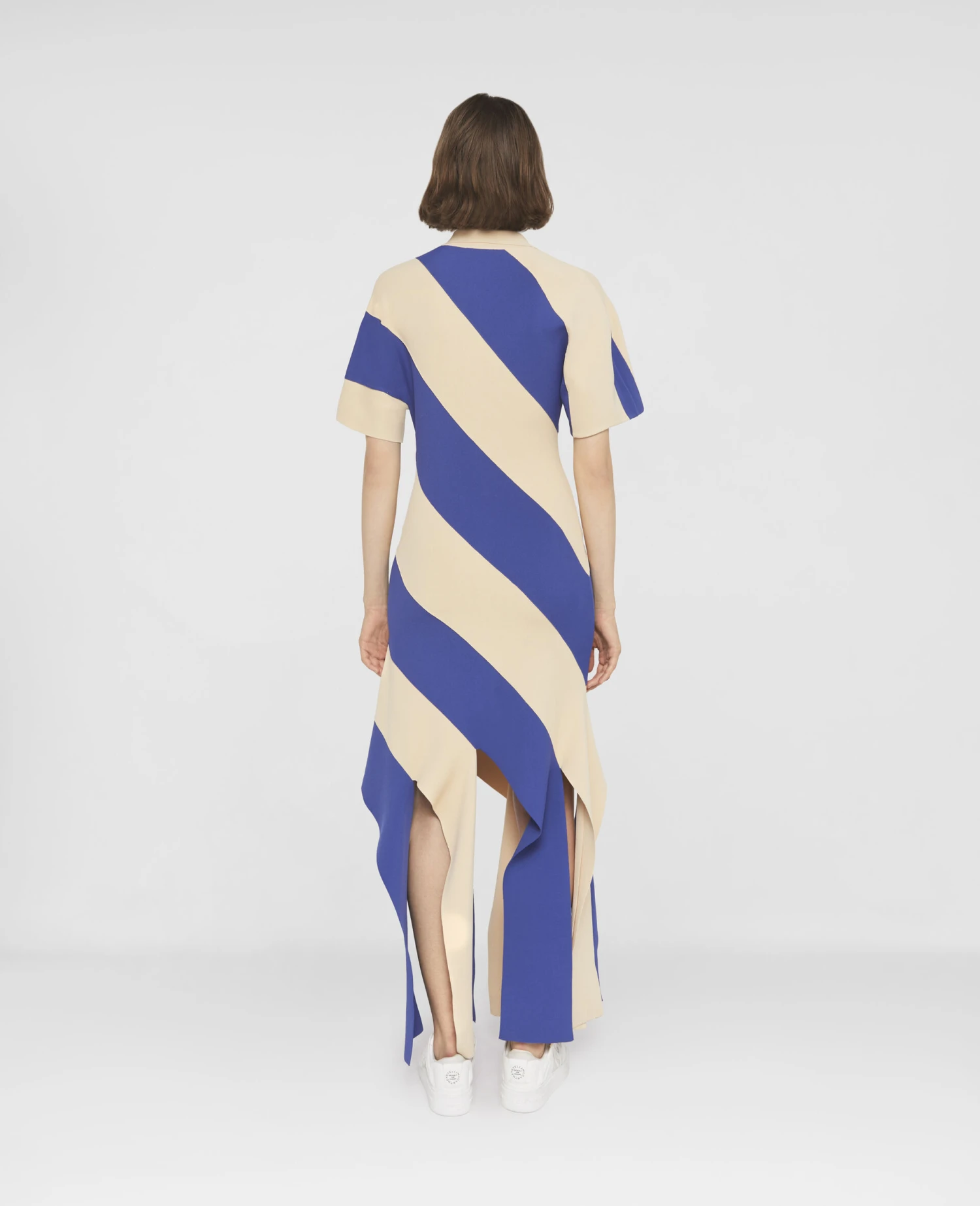 STELLA MCCARTNEY Striped Compact Knit Polo Dress 5 STELLA MCCARTNEY Striped Compact Knit Polo Dress - Image 3