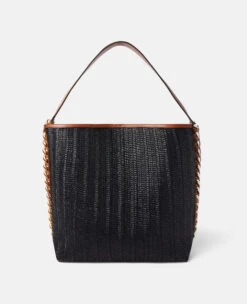 STELLA MCCARTNEY Frayme Raffia Tote Bag