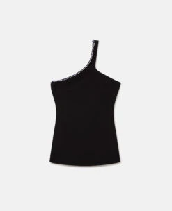 STELLA MCCARTNEY Crystal Frame One-Shoulder Top