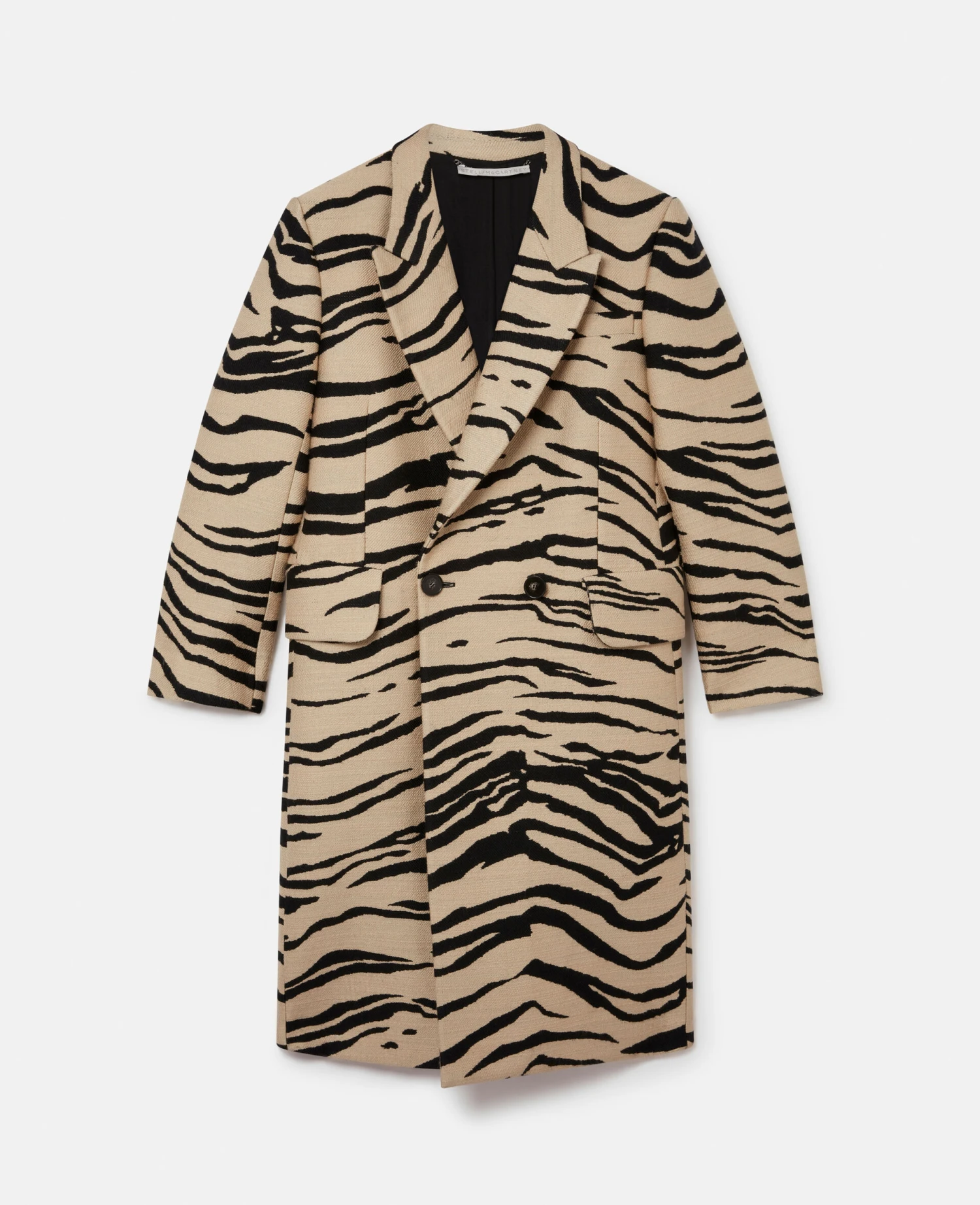 STELLA MCCARTNEY Tiger Print Double-Breasted Coat 3 STELLA MCCARTNEY Tiger Print Double-Breasted Coat
