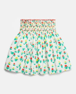 STELLA MCCARTNEY Dreamy Flower Print Smocked Skirt 8 STELLA MCCARTNEY Dreamy Flower Print Smocked Skirt -Stella Mccartney Store 3ae8b6d460c0e38aee4143f60804db19f02bc421 K01439PK03609002 P