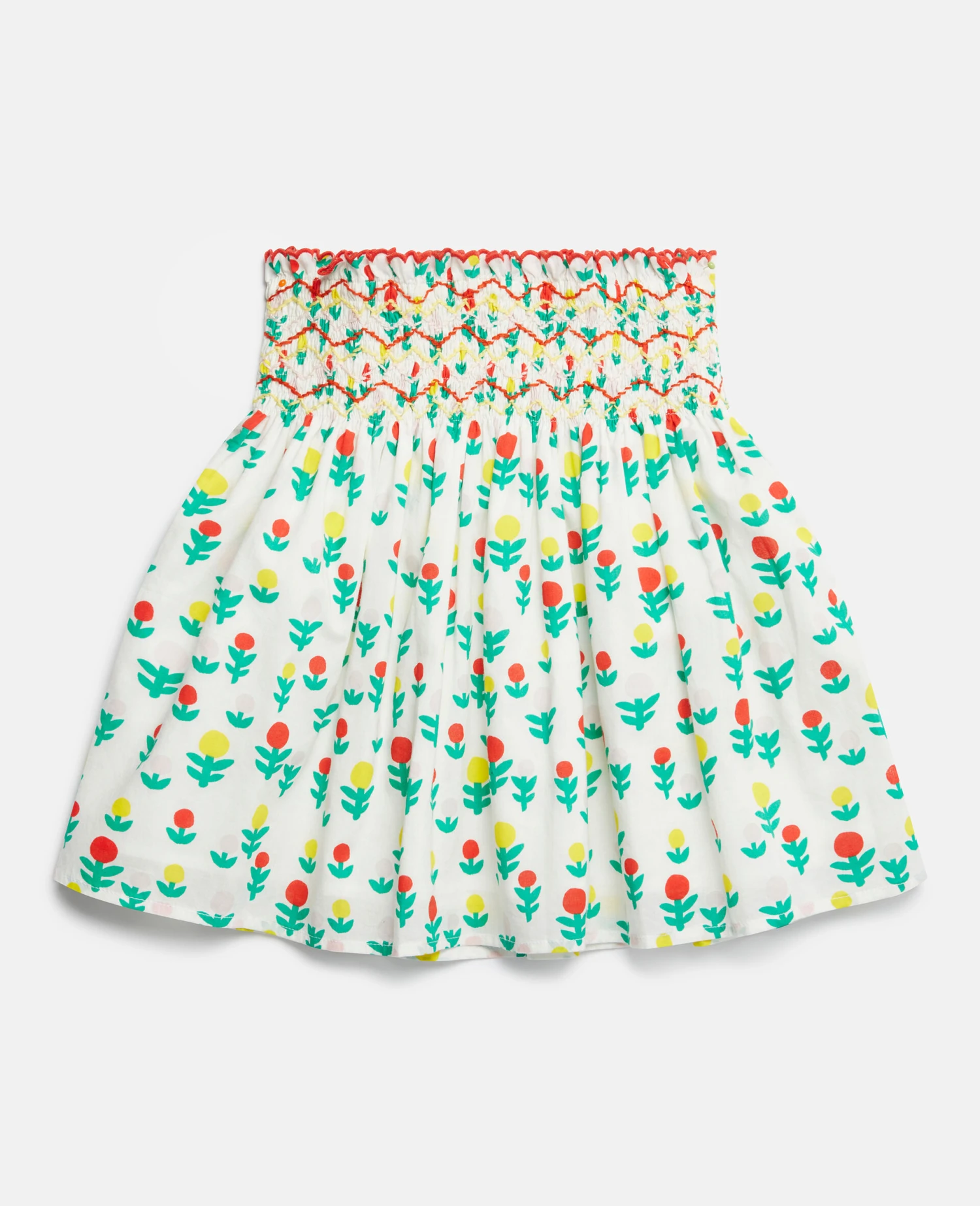 STELLA MCCARTNEY Dreamy Flower Print Smocked Skirt 5 STELLA MCCARTNEY Dreamy Flower Print Smocked Skirt - Image 3