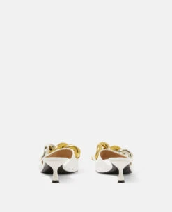 STELLA MCCARTNEY Falabella Heel Slides -Stella Mccartney Store 3ca94e62095091397840e9706091d996b1b7767e 810086W1CU09001 G