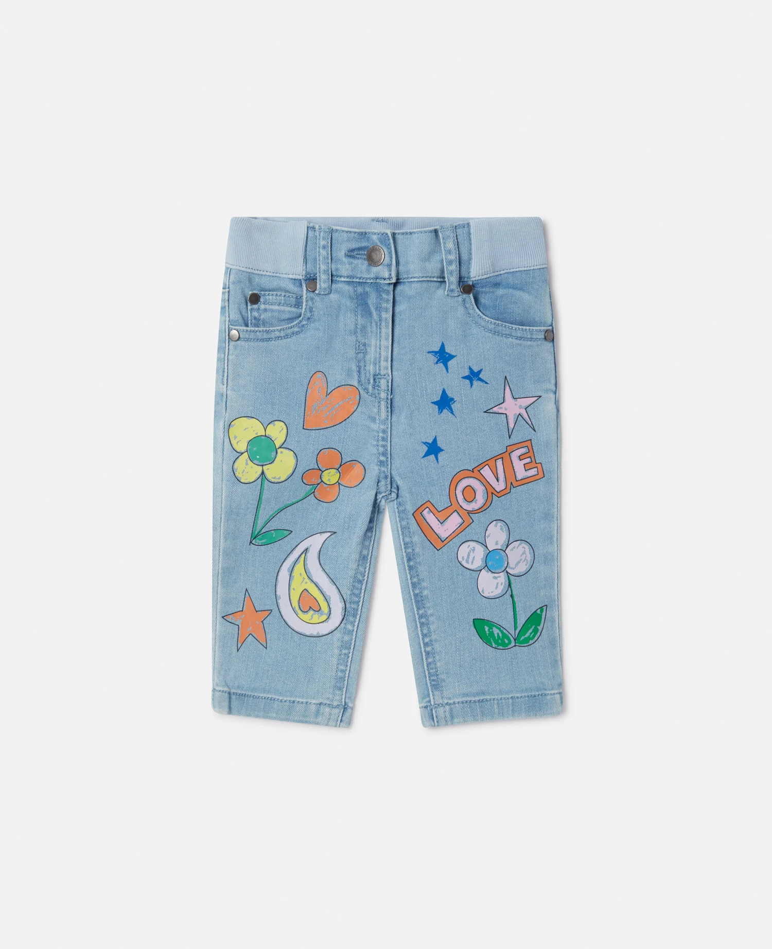 STELLA MCCARTNEY Doodle Print Slim Fit Jeans 3 STELLA MCCARTNEY Doodle Print Slim Fit Jeans