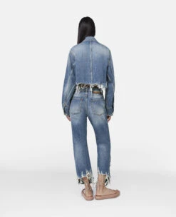 STELLA MCCARTNEY Vintage Wash Deconstructed Straight Leg Jeans 8 STELLA MCCARTNEY Vintage Wash Deconstructed Straight Leg Jeans -Stella Mccartney Store 3e1ec260e751e860d84be45e08f67c382db550ef 6D01423SPH264406 G