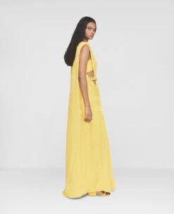 STELLA MCCARTNEY Falabella Chain Pleat Front Double Satin Maxi Dress 8 STELLA MCCARTNEY Falabella Chain Pleat Front Double Satin Maxi Dress -Stella Mccartney Store 42e632929ea7d931d09ca627b2634498588c7da5 6A01403BU2037003 G