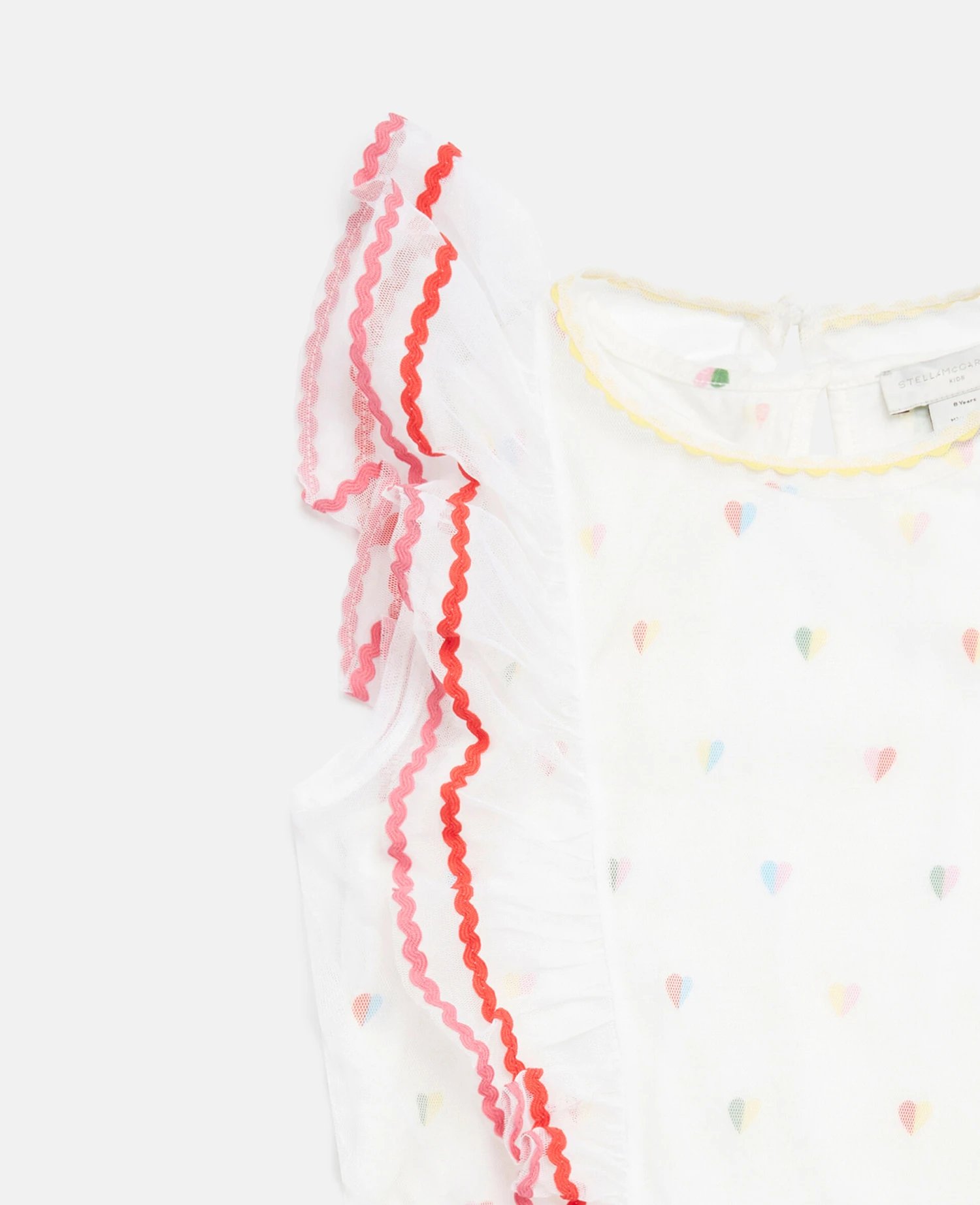 STELLA MCCARTNEY Heart Print Frill Trim Dress 4 STELLA MCCARTNEY Heart Print Frill Trim Dress - Image 2