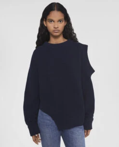 STELLA MCCARTNEY S-Wave Regenerated Cashmere Cut-Out Jumper -Stella Mccartney Store 466b3d0b077e4bba36e3d597e1bafae9783afb7f 6K02803S23824000 P