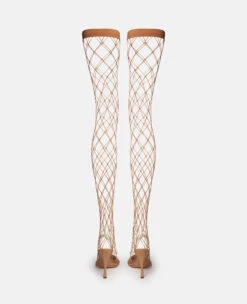 STELLA MCCARTNEY Stella 100 Fishnet Thigh-High Heels -Stella Mccartney Store 48109177fd1a648950e734f05157033f08a364d7 810221E001042602 P