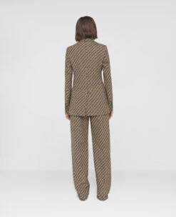 STELLA MCCARTNEY S-Wave Print Single-Breasted Blazer 8 STELLA MCCARTNEY S-Wave Print Single-Breasted Blazer -Stella Mccartney Store 4a826dc9caf39e24f4da05233f8af56ae4005f9a 6500103AJ3019907 G