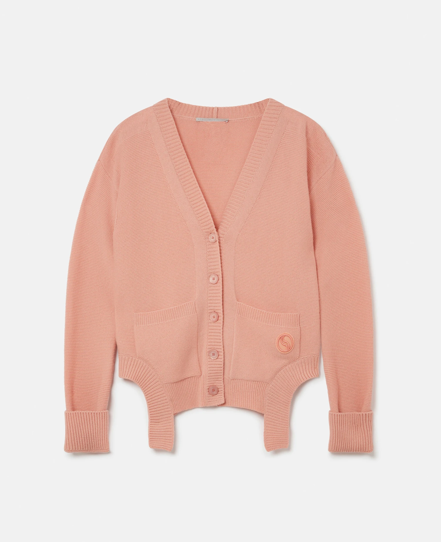 STELLA MCCARTNEY S-Wave Regenerated Cashmere Cardigan 3 STELLA MCCARTNEY S-Wave Regenerated Cashmere Cardigan