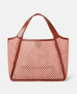 STELLA MCCARTNEY Stella Logo Raffia Crossbody Bag -Stella Mccartney Store 50cd4348f56db35d8fc93f920cdad40f749899b9 513860WP01917552 K