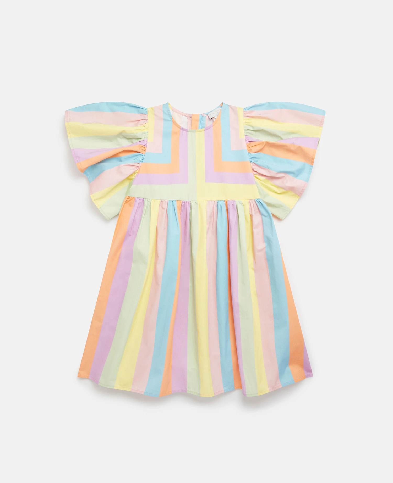 STELLA MCCARTNEY Rainbow Stripe Angel Sleeve Dress 3 STELLA MCCARTNEY Rainbow Stripe Angel Sleeve Dress