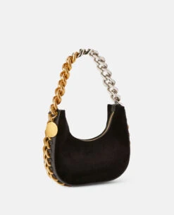 STELLA MCCARTNEY Frayme Mini Velvet And Crystal Chain Shoulder Bag -Stella Mccartney Store 5d19543d93ba9aaa1673c1fa5ed8d596f8bcfa92 7B0019WP00671000 G
