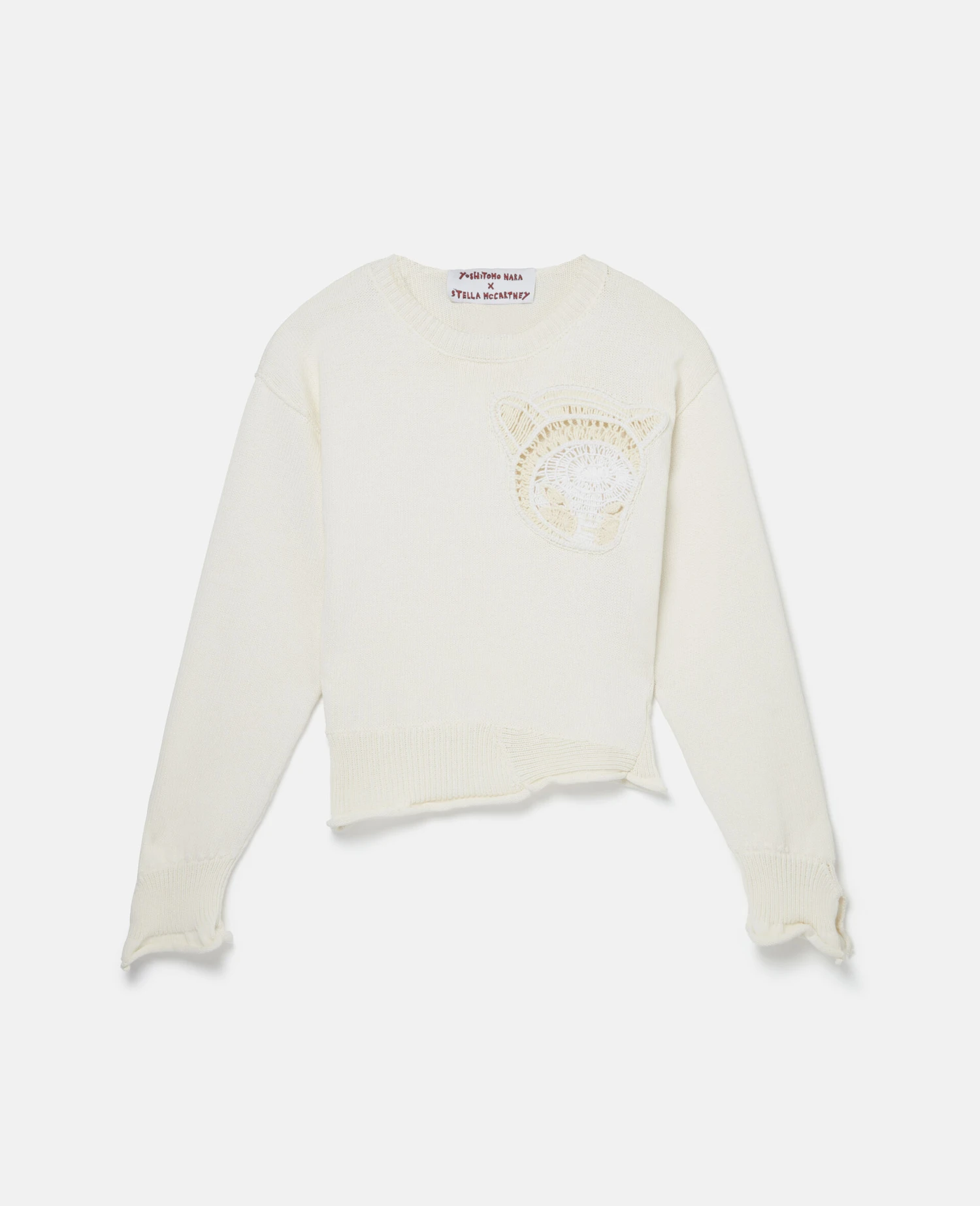 STELLA MCCARTNEY Upset Kitty Crochet Patch Jumper 3 STELLA MCCARTNEY Upset Kitty Crochet Patch Jumper