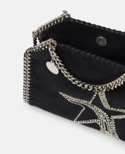 STELLA MCCARTNEY Falabella Crystal Star Embroidery Tiny Tote Bag -Stella Mccartney Store 62d1139a05627d71ab5d94d556f2cdedde367c74 391698WP02161000 Y