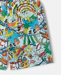 STELLA MCCARTNEY Rollercoaster Print Swim Shorts -Stella Mccartney Store 6467c0ec0b815e943940fc2d86b3f573004a8566 K01865PK04524210 Y