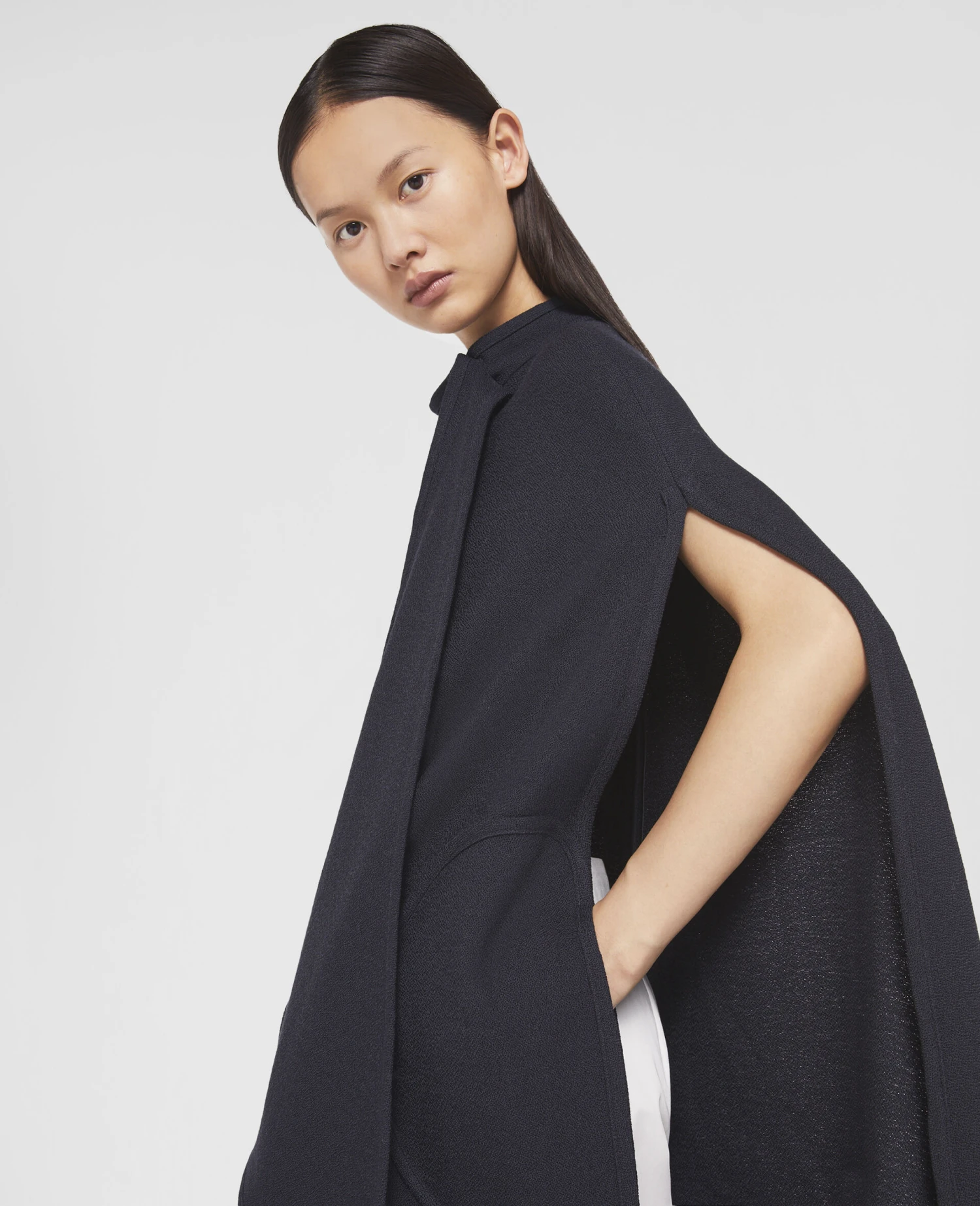 STELLA MCCARTNEY Wool Longline Cape Coat 6 STELLA MCCARTNEY Wool Longline Cape Coat - Image 4