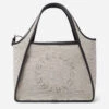 STELLA MCCARTNEY Stella Logo Cotton Canvas Crossbody Bag -Stella Mccartney Store 667b3c7706e7f69bea799451492383ff269447b9 513860WP01381000 C